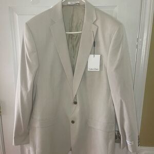 NWT Calvin Klein Men’s sport Blazer Khaki Beige size 42L